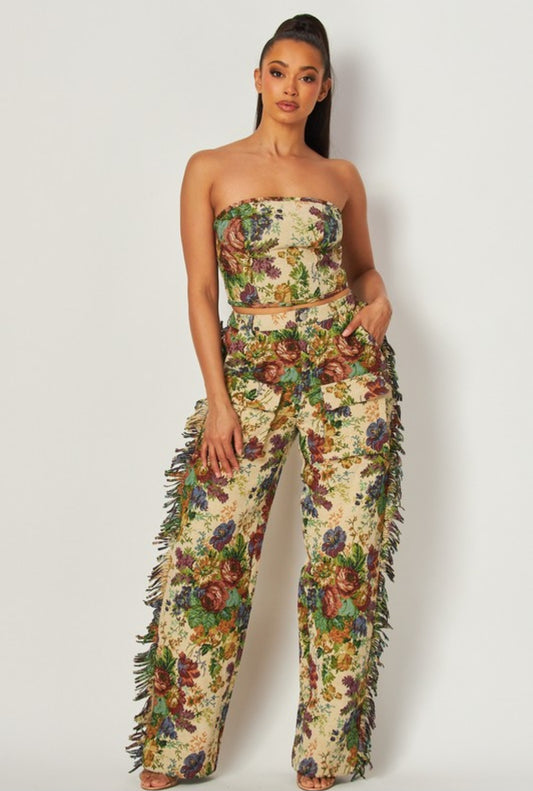 Flower Bomb Floral Tube Top